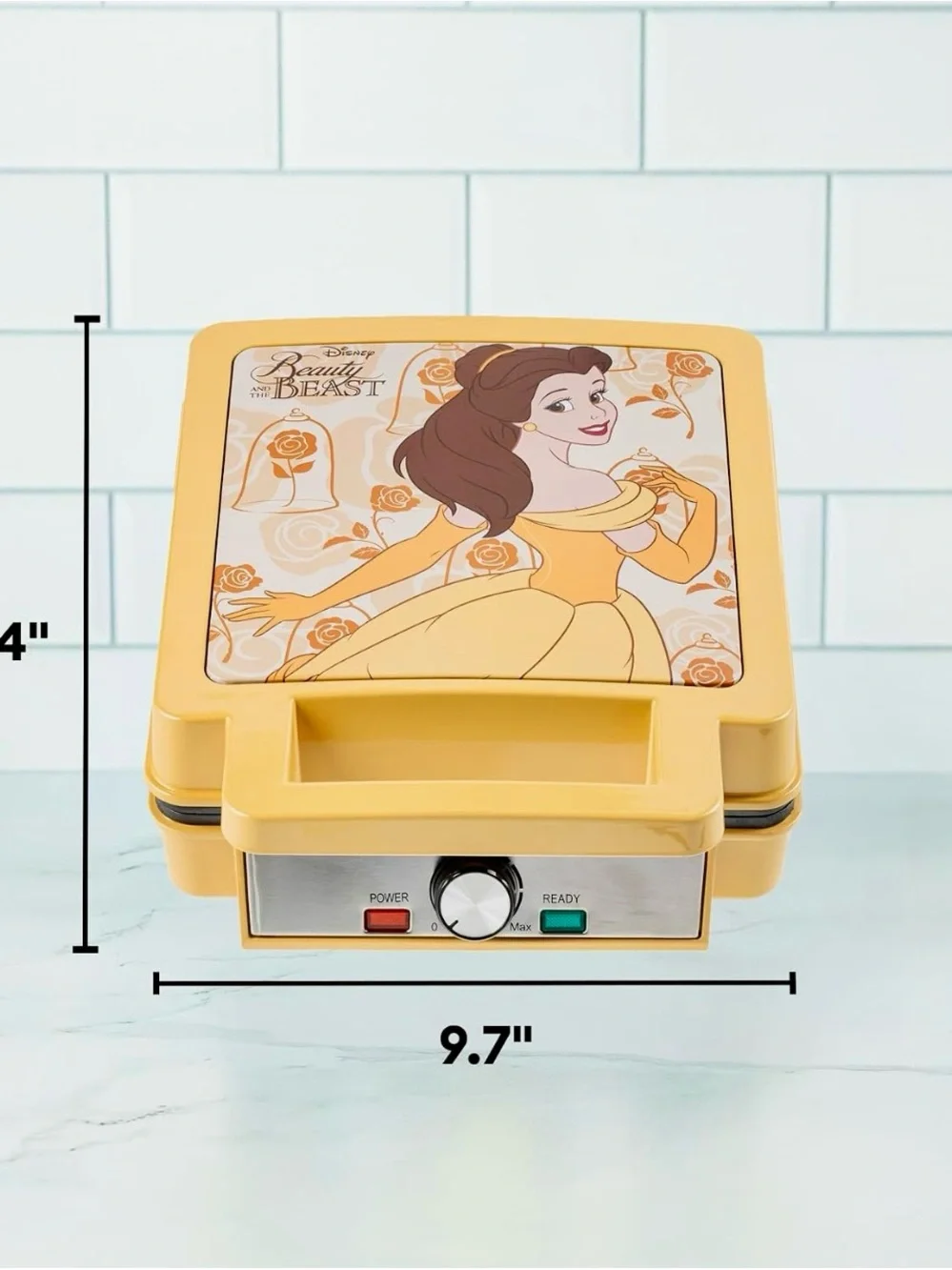 Disney Belle Character Waffle Maker in Yellow and Orange